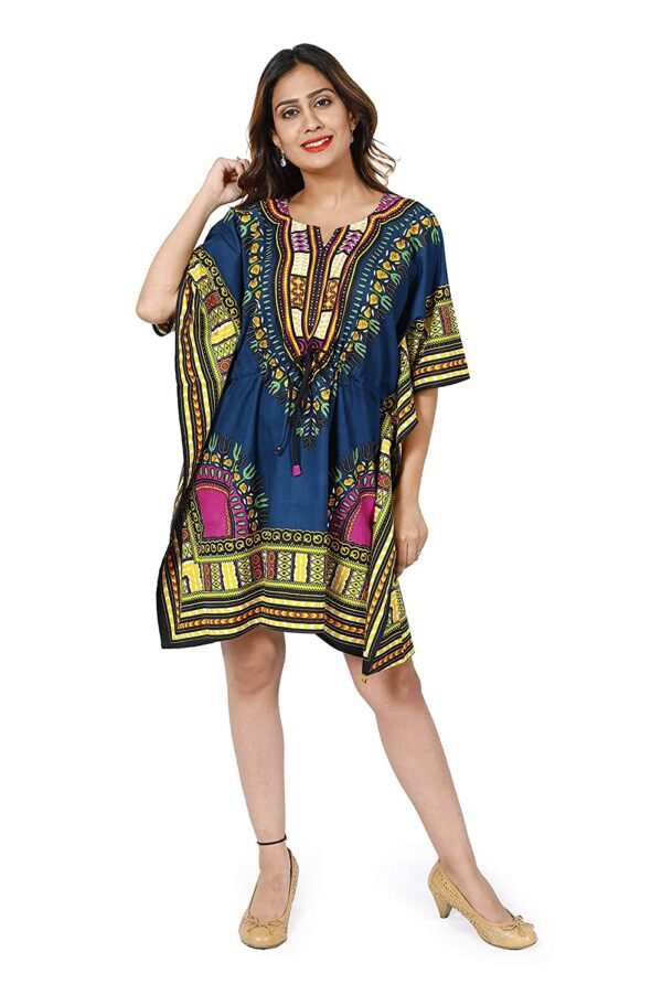 FF-TT04WR2E-African Floral Printed Print Sun Dress Kaftan Maxi Gown