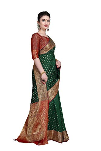 FF-X3LHYBBE-Banarasi Silk Saree With Un-stitched Blouse