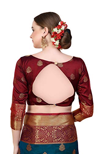 FF-TUMA23LS-Kanchipuram Silk Blend Saree With blouse