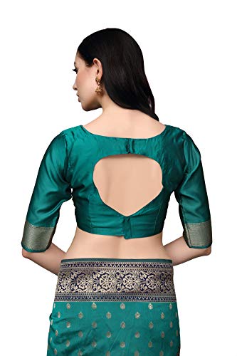 FF-N9AUWLIR-Kanchipuram Silk Blend Saree With Un-stitched Blouse