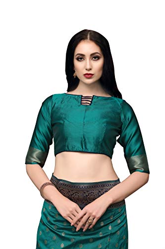 FF-N9AUWLIR-Kanchipuram Silk Blend Saree With Un-stitched Blouse