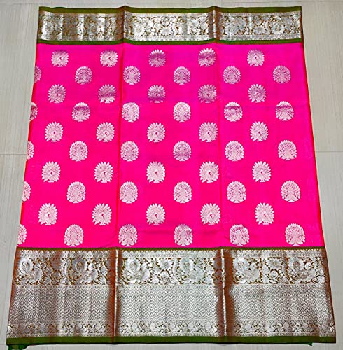 FF-DFIAWOXC-Kanchipuram Soft Pattu Silk Jacquard Zari Work Saree With Blouse