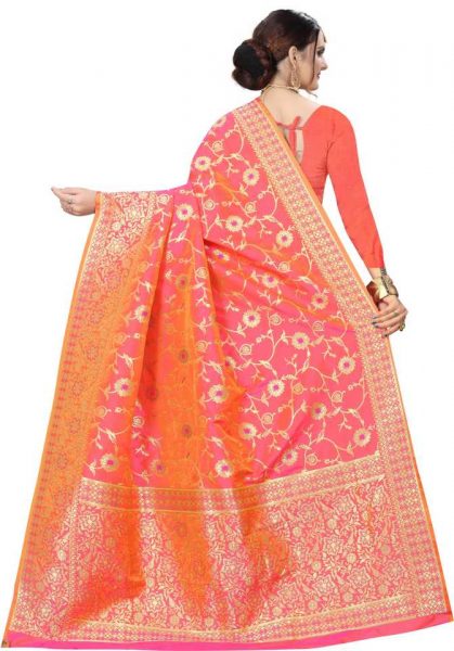 FF-CMYURX0K-Woven Banarasi Pure Silk Art Silk Saree