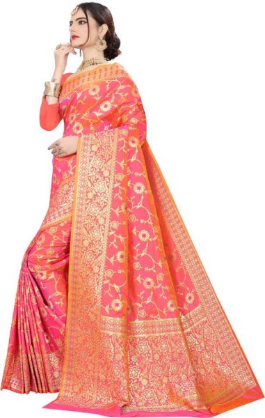 FF-CMYURX0K-Woven Banarasi Pure Silk Art Silk Saree