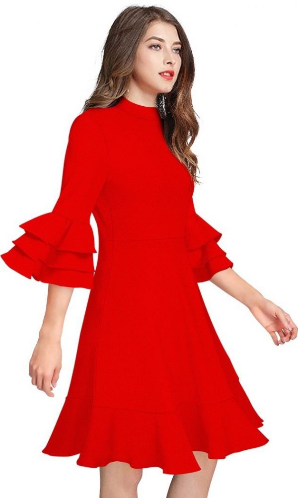 FF-9VSQ8MKT-Women Bodycon Red Dress