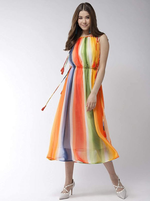 FF-RXEIS15A-Women A-line Multicolor Dress