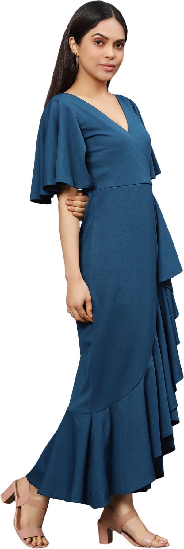 FF-BXFCWWJ8-Women Maxi Blue Dress
