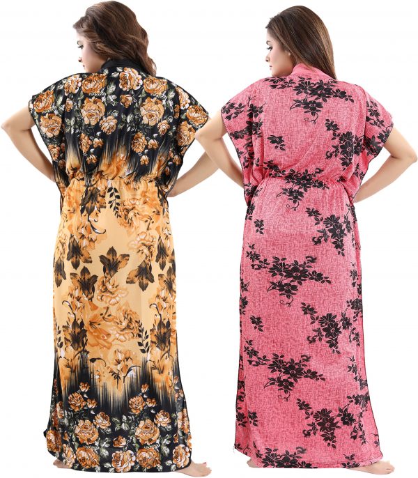 FF-6NDWXKVH-Pack of 2 Women Nighty (Multicolor)
